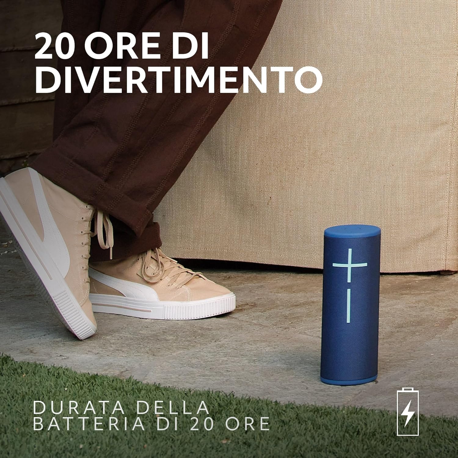 Detalle de Ultimate Ears MEGABOOM 4: altoparlante Bluetooth 360° impermeabile e galleggiante, 20 ore di autonomia