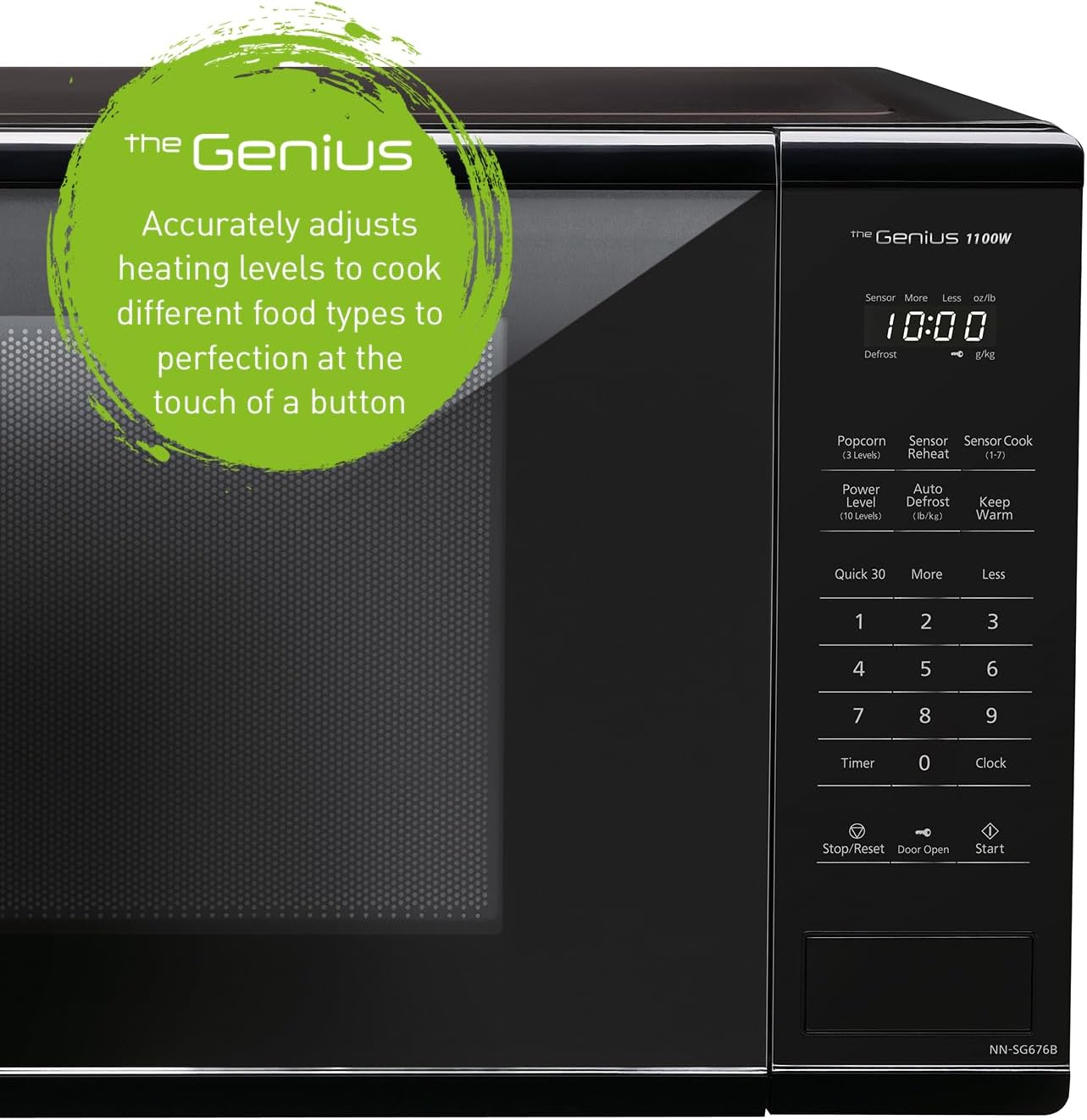 Thumbnail 4 de Panasonic NNSG676BC Genius Microwave, 1.3 cu. ft., 1,100 W, Black