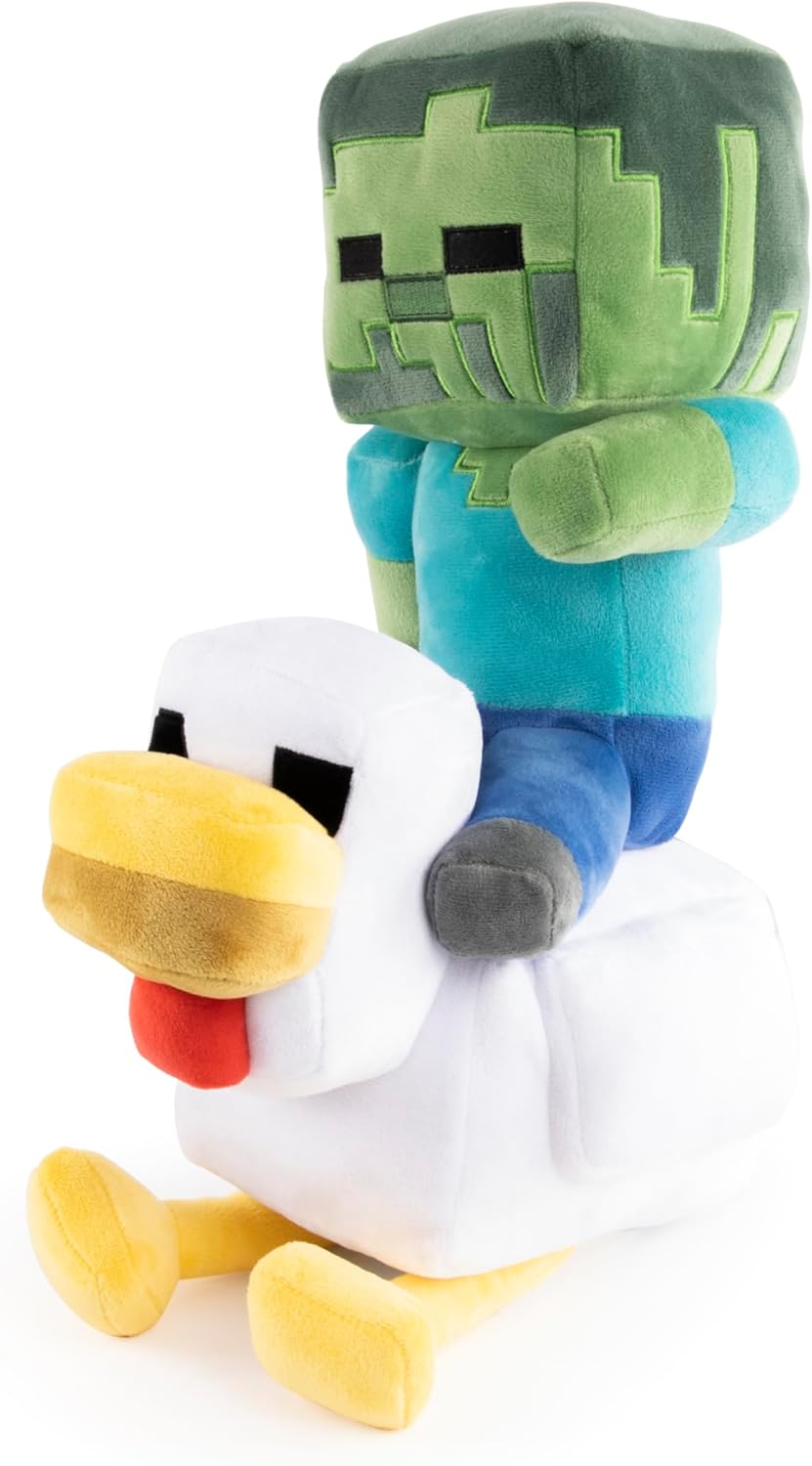Thumbnail 2 de Jay Franco Minecraft Chicken Jockey Plush Pillow Buddy (44 x 38cm) – Official Licensed Cosy Cushion Buddy