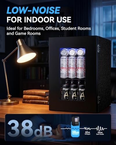 Detalle 2 de TRIUMPHKEY 18L Beverage Cooler Mini Fridge with LED Lighting