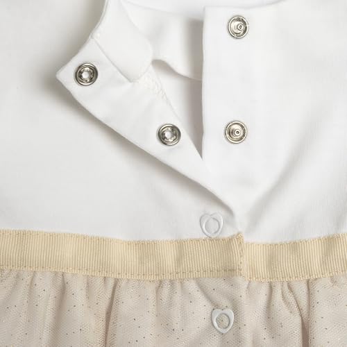Detalle de Chicco Vestido Bebé blanco y dorado 0-24 meses