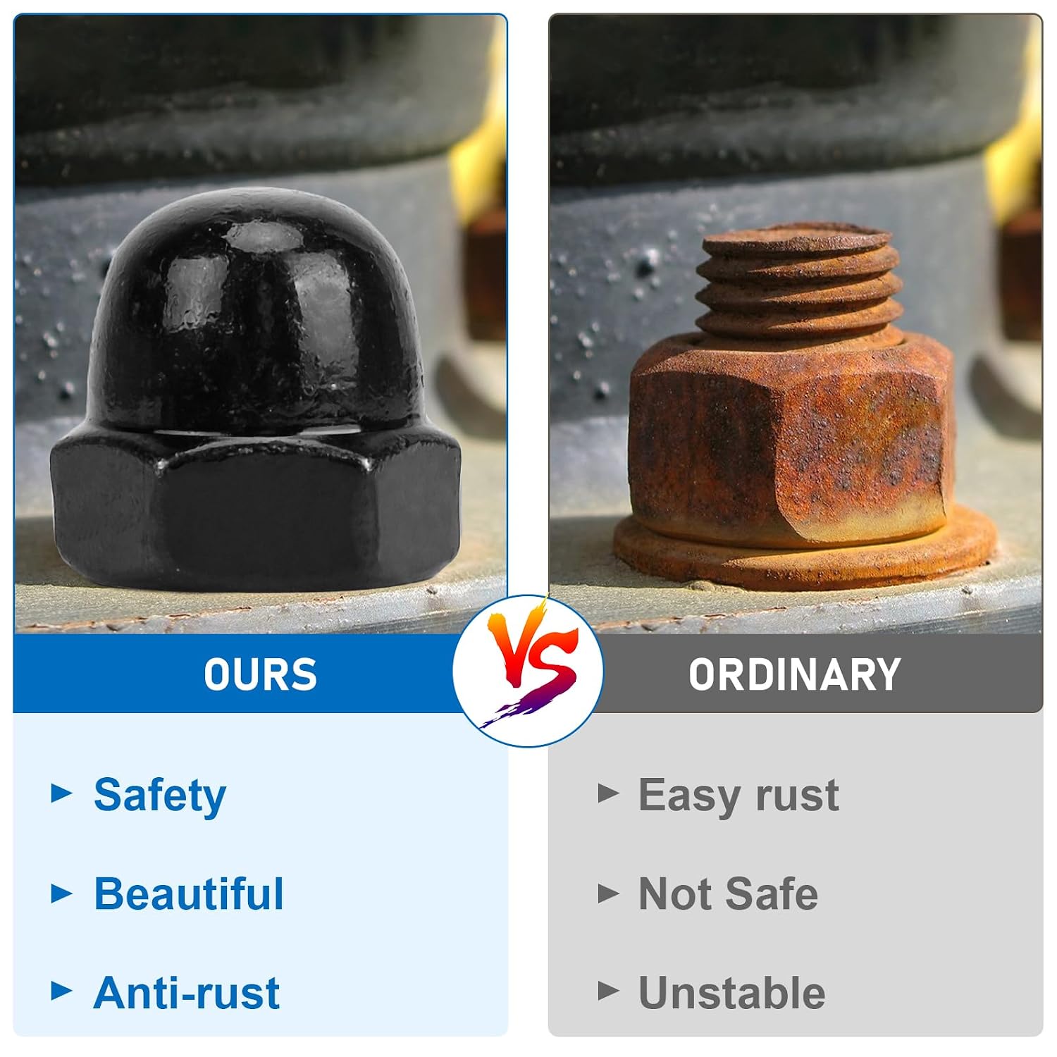 Detalle 2 de Vmute Acorn Cap Nuts, M10