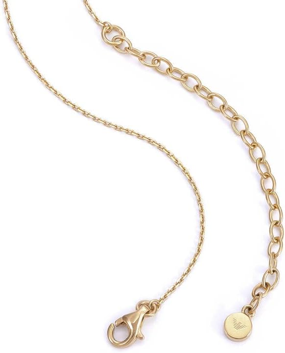 Thumbnail 4 de Collier Emporio Armani femme en argent sterling doré, fermeture à homard