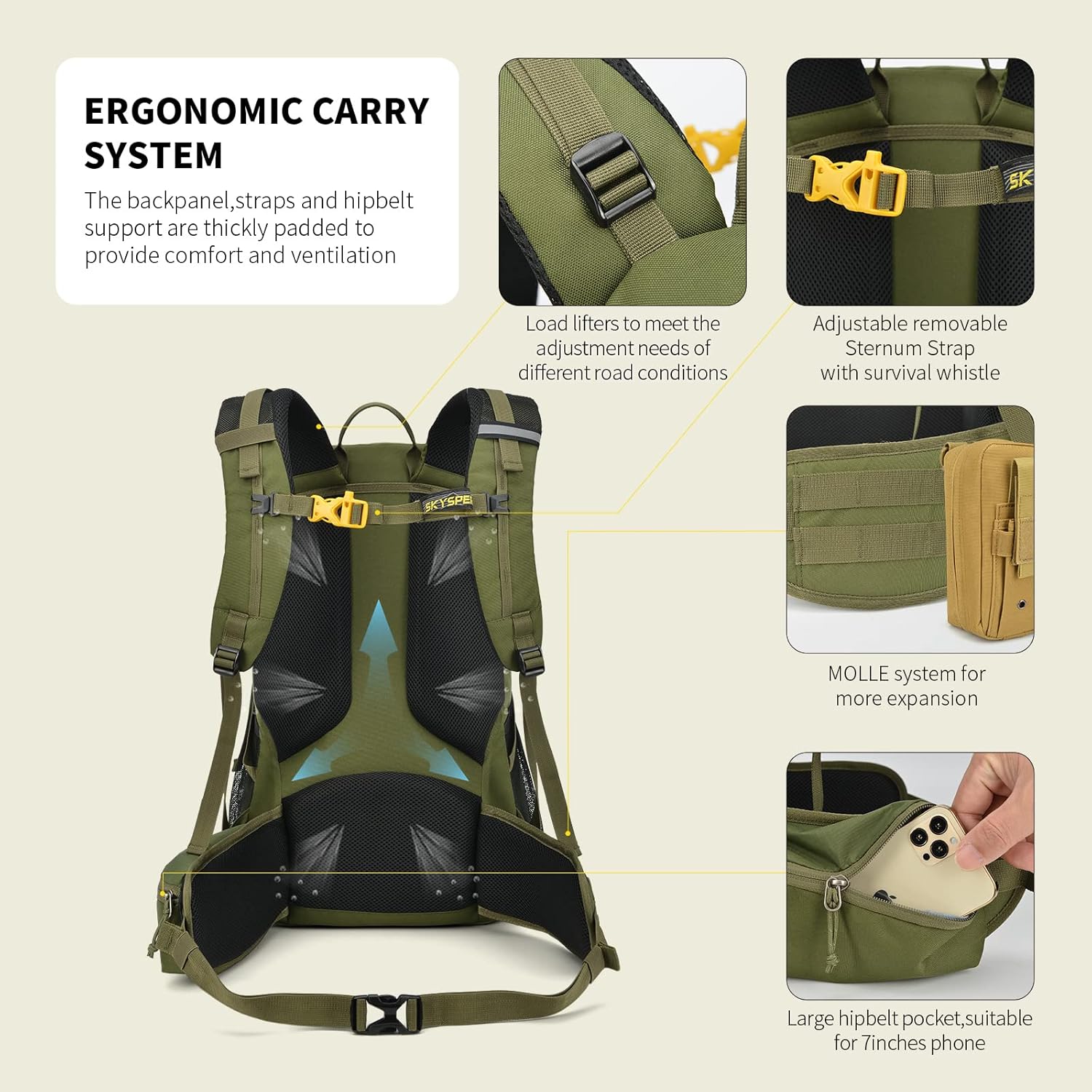 Thumbnail 3 de SKYSPER BOGDA Wanderrucksack