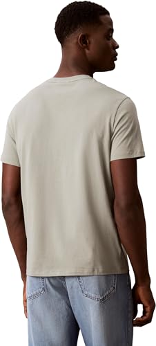 Thumbnail 1 de Calvin Klein Uomo T-Shirt Maniche Corte con Scollo Rotondo – Beige Shadow (S)