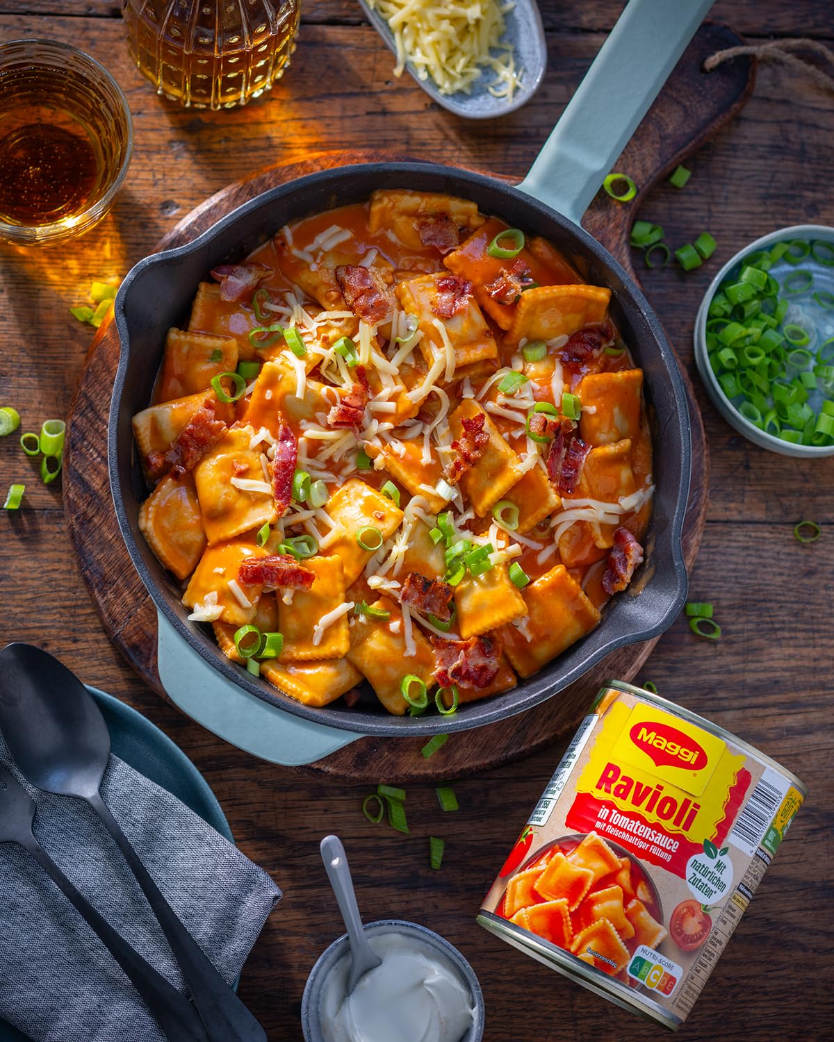 Thumbnail 4 de MAGGI Ravioli in Tomatensauce – Fertiggericht für Camping, 6 x 800 g