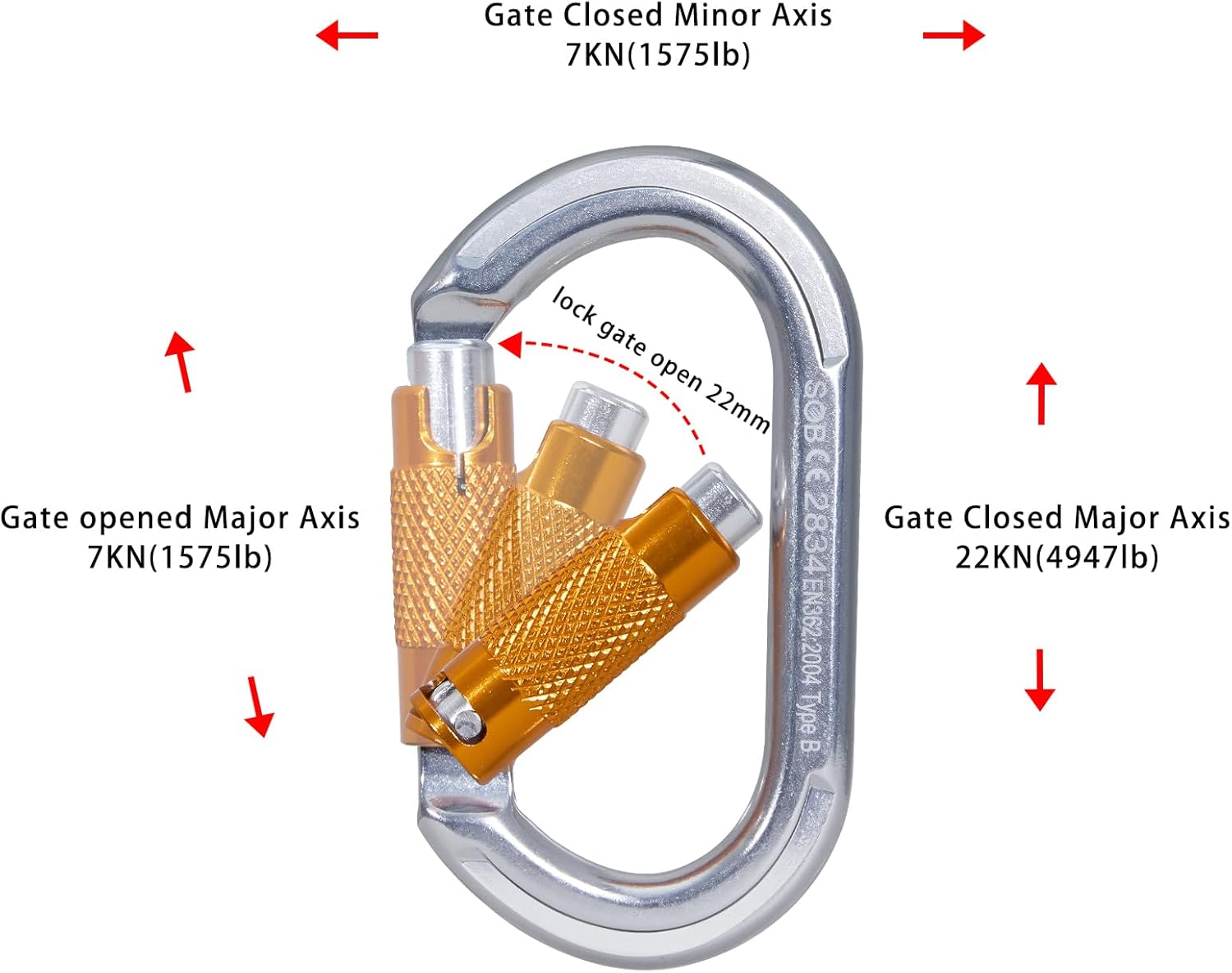 Thumbnail 5 de SOB Moschettone da Arrampicata 22 kN
