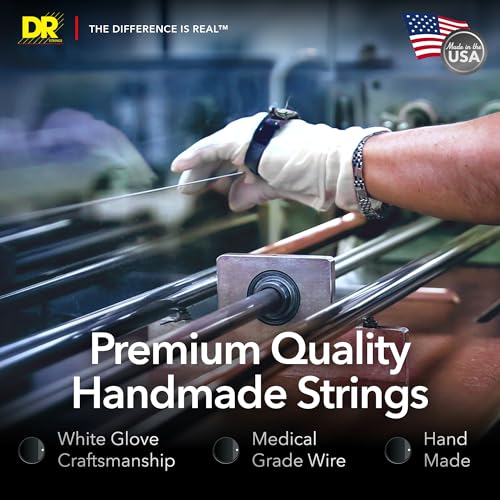 Detalle de DR String BKE-9 Black Beauties Lite-Tite – Jeu de cordes pour guitare électrique