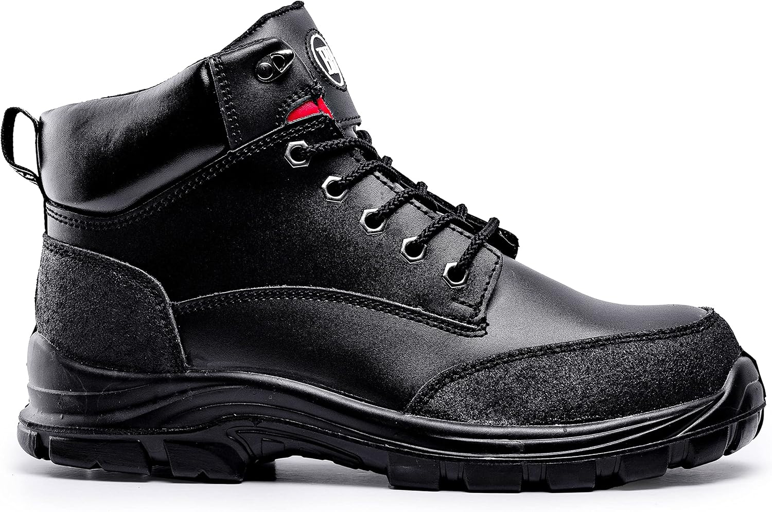 Thumbnail 6 de Black Hammer Mens Safety Boots Steel Toe Cap S3 SRC Work Shoes Ankle Leather 7700 Black