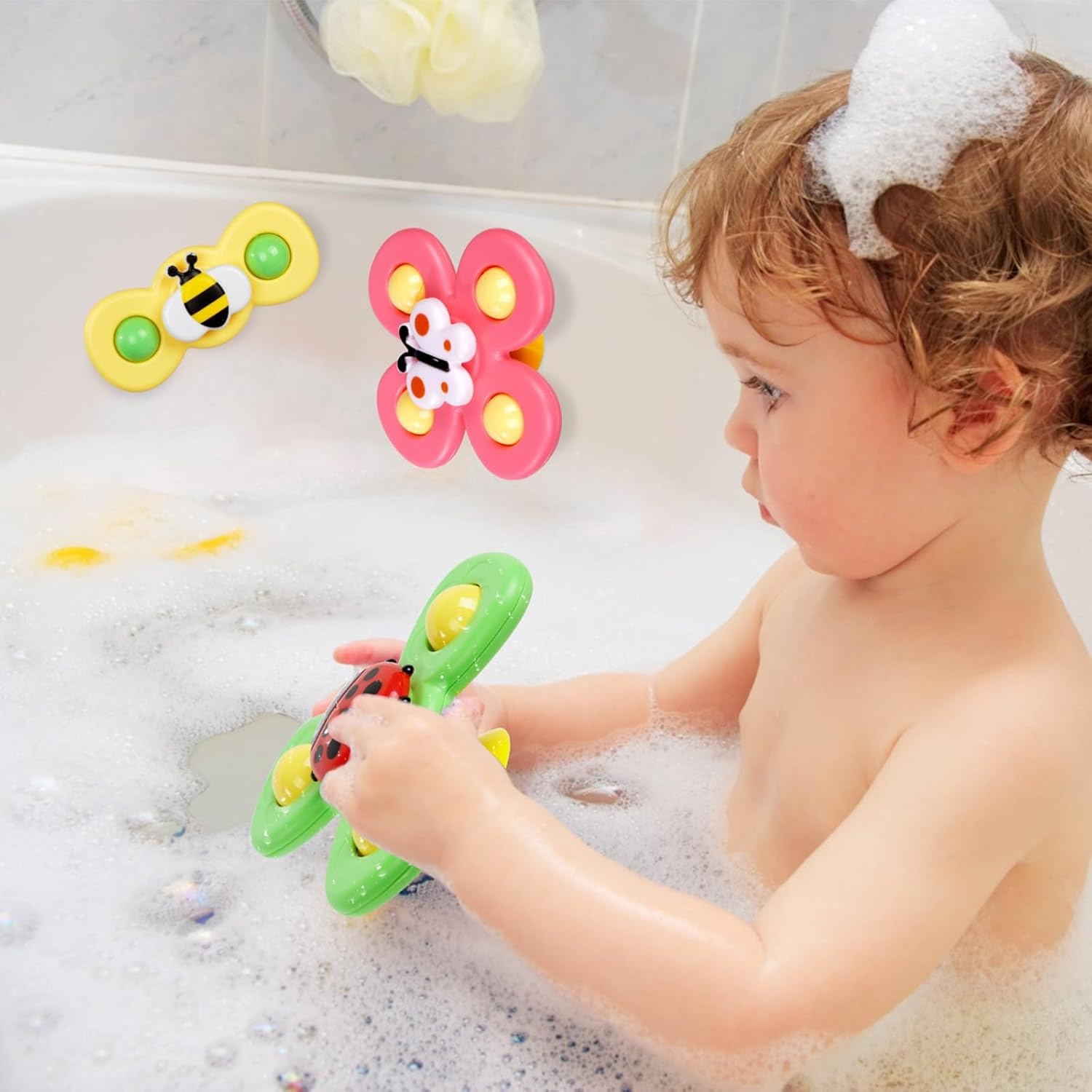 Thumbnail 5 de Ainiv 6PCS Suction Cup Spinner Toy Set for Babies (Bath & Travel Sensory Spinners)