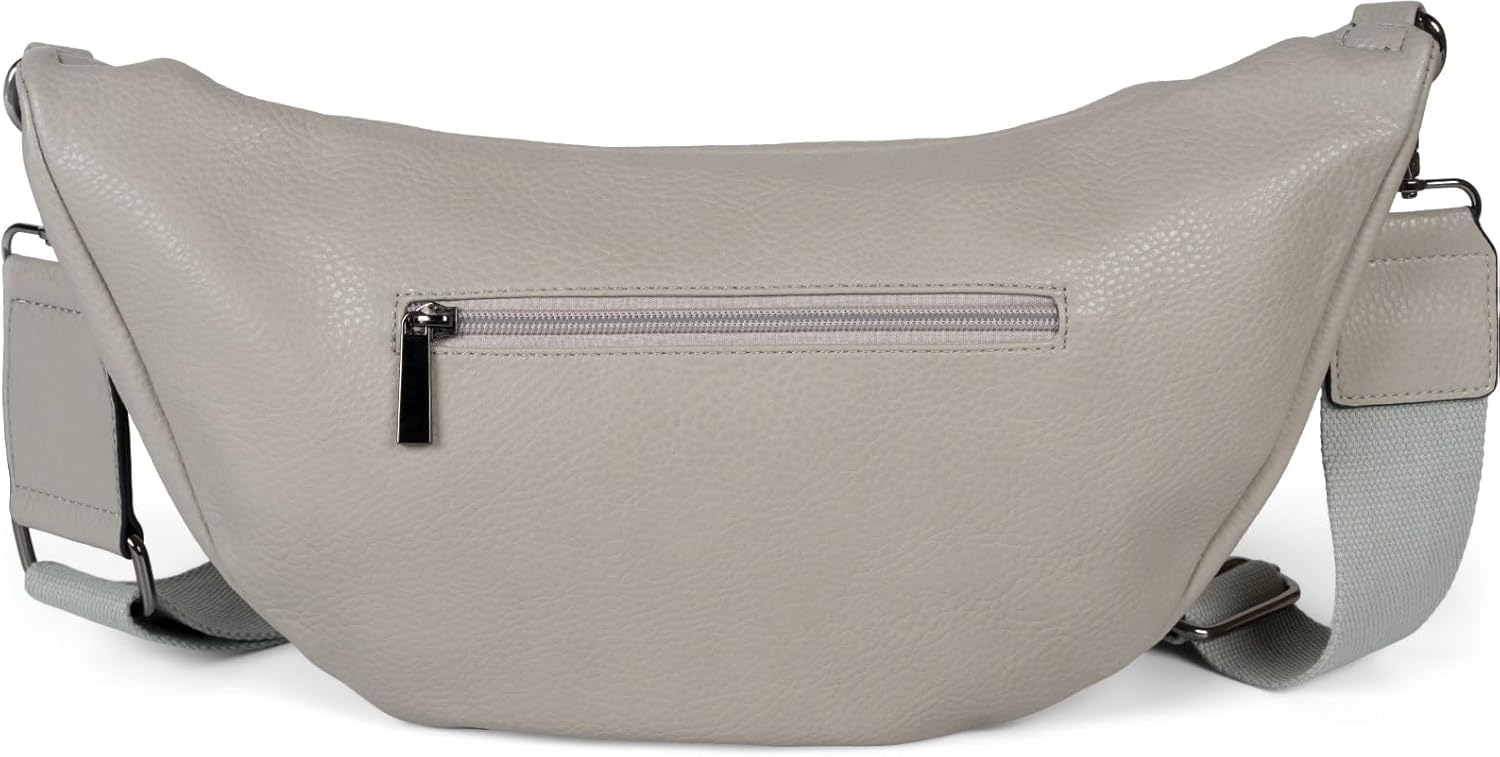 Thumbnail 4 de styleBREAKER Damen Halbmond Schultertasche groß (Crossbody) mit 2-Wege-Reißverschluss