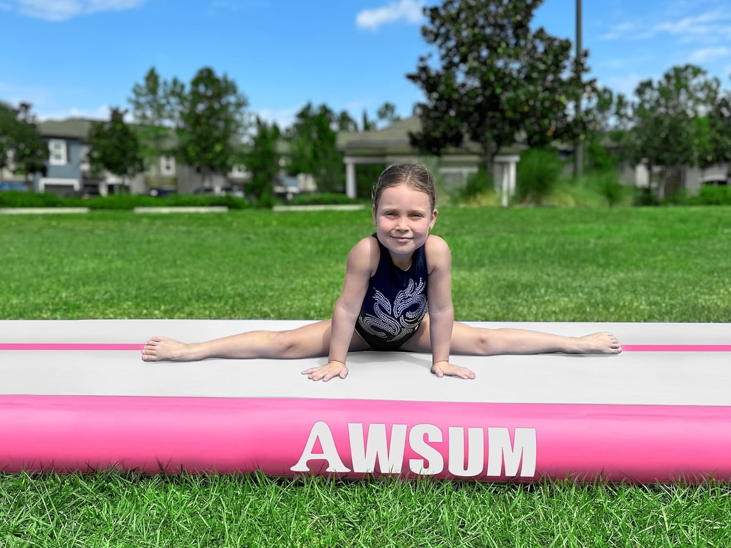 Thumbnail 6 de AWSUM Inflatable Gymnastics Mat 10ft – 20ft Training Air Mat with Electric Pump