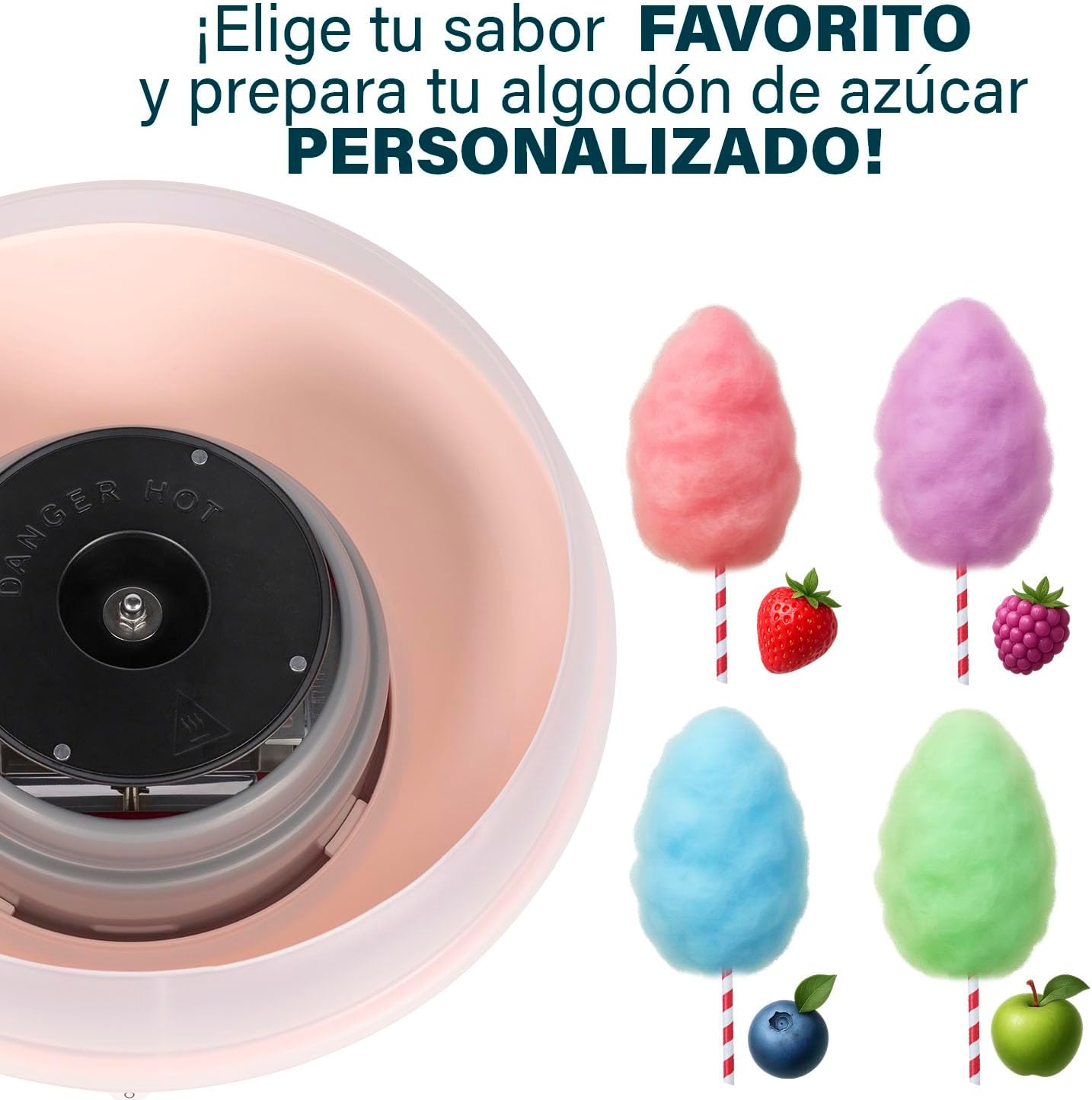 Thumbnail 3 de Princess Máquina Algodón de Azúcar 500W 🍭 Fácil y Compacta