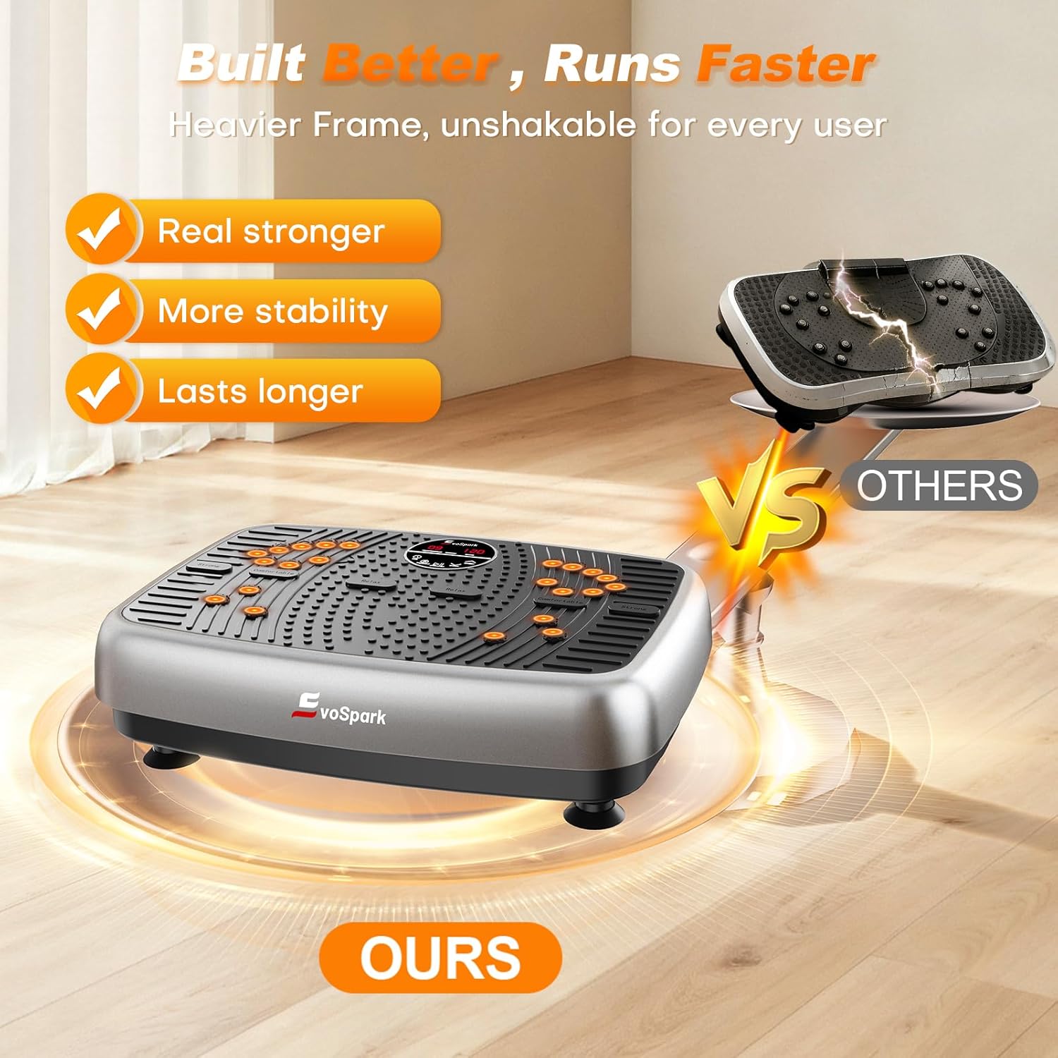 Thumbnail 6 de EvoSpark 2026 Dual Motor Vibration Plate for Home 🏋