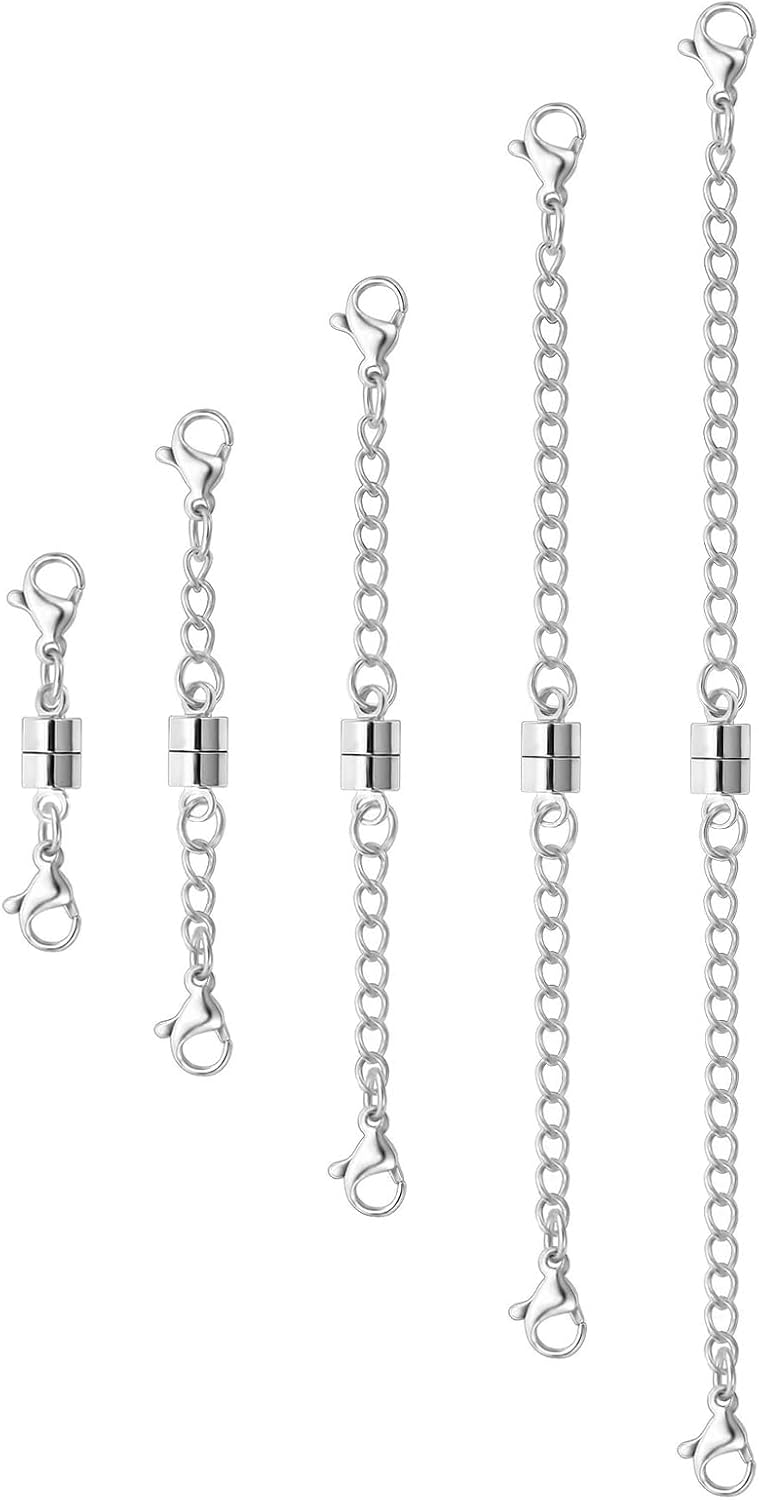 Detalle de OHINGLT 5Y Magnetic Necklace Extenders, 316 Stainless Steel, 5 Lengths