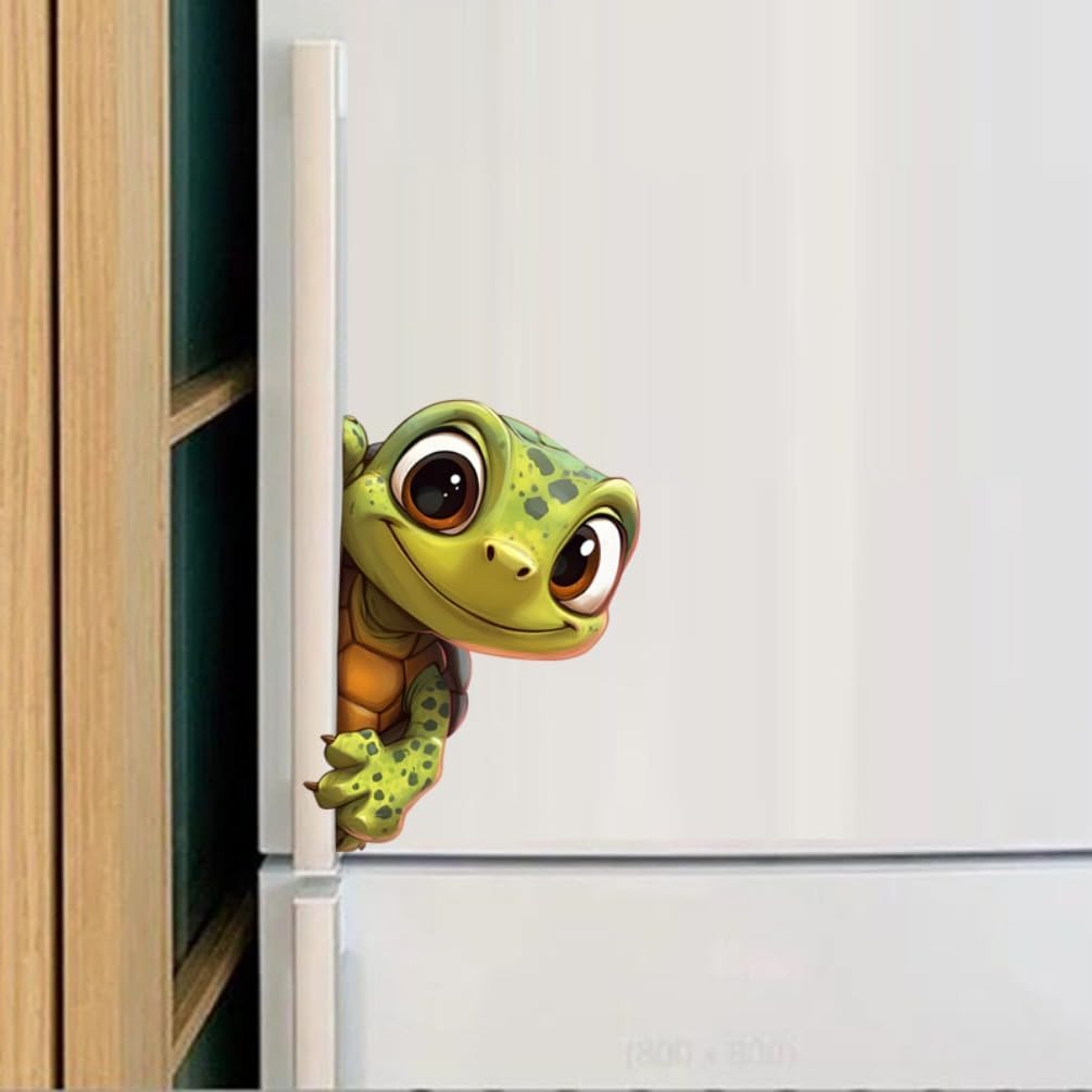 Detalle de DK660 Adorable Tiny Turtle Car Sticker (Pack of 2) – 10 x 14 cm