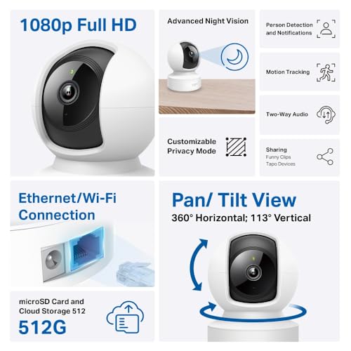 Detalle 2 de Tapo C202 Cámara WiFi 360° HD 1080p