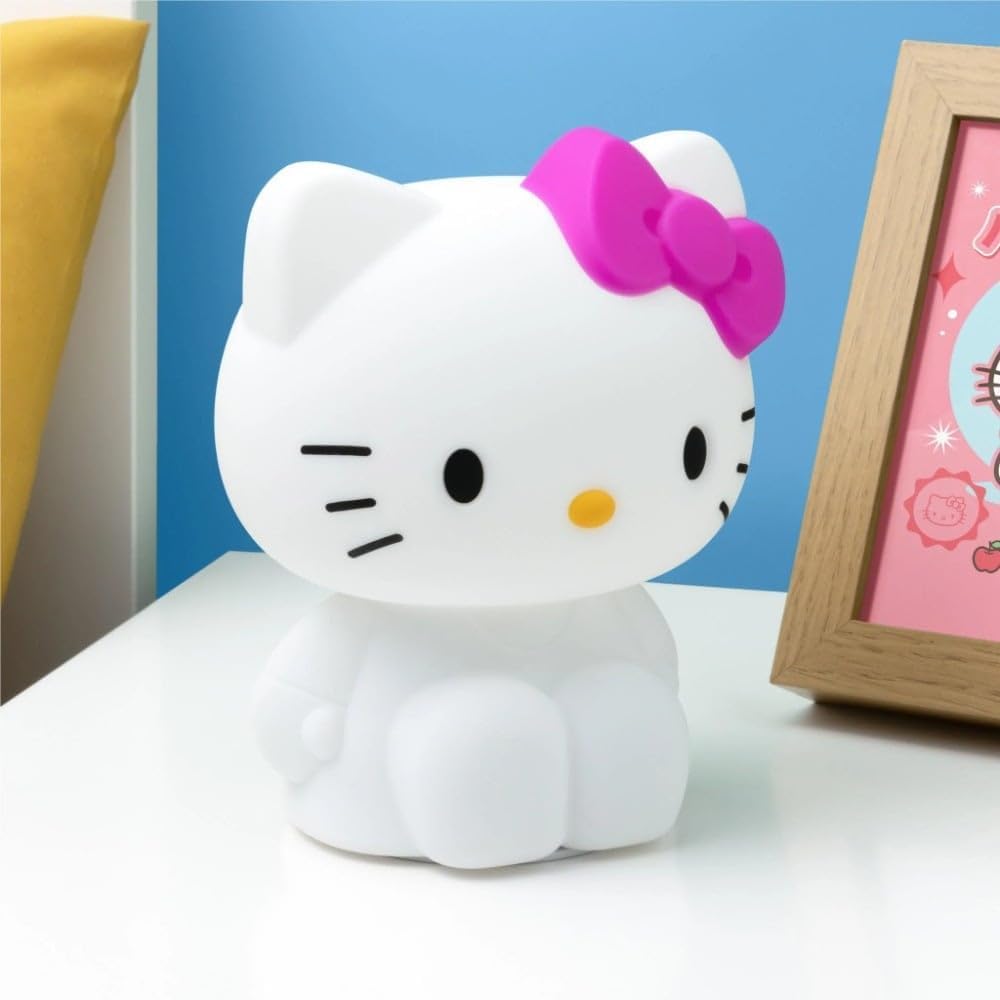 Detalle 2 de Paladone Hello Kitty – silikonowa lampka nocna, 3 poziomy jasności i timer