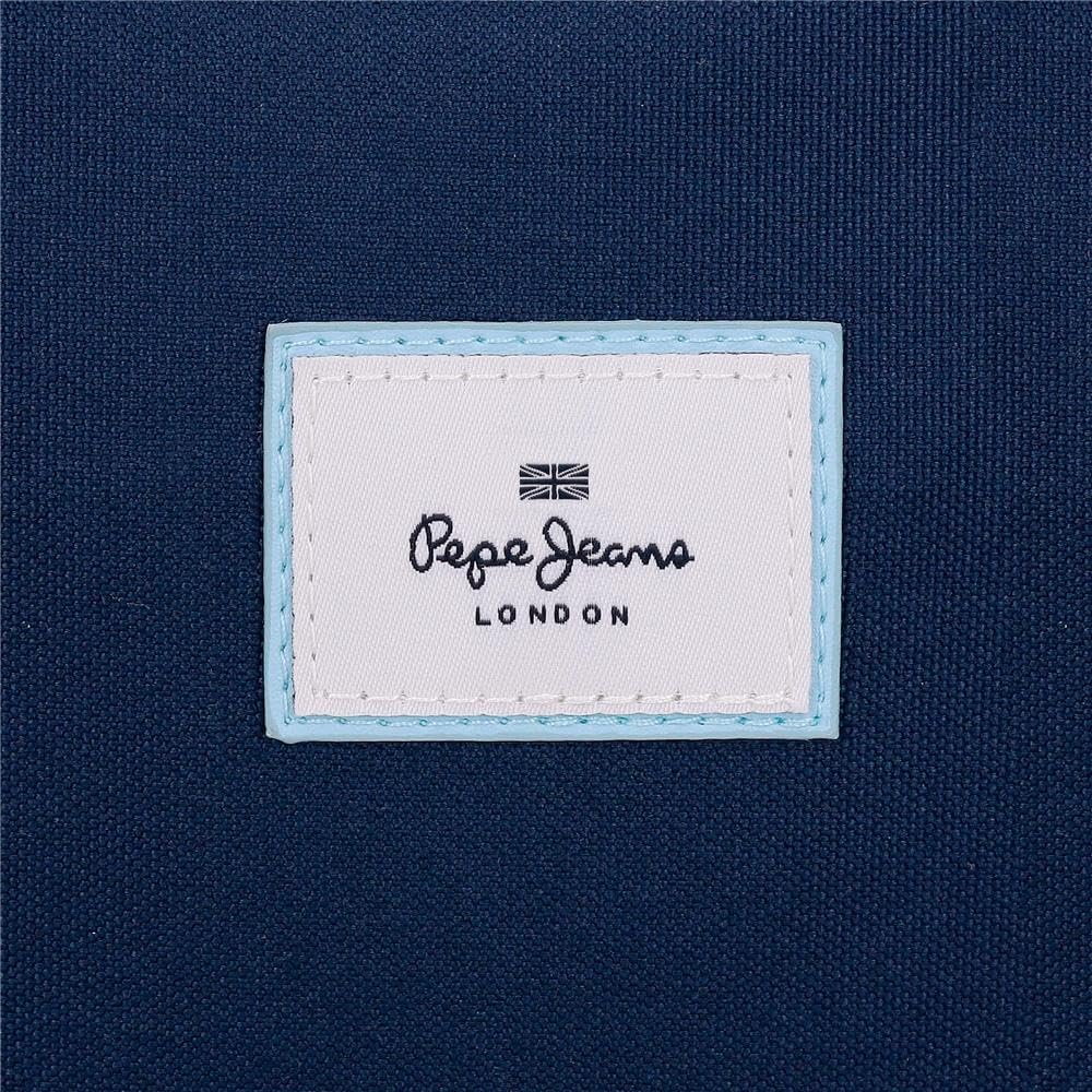 Detalle de Pepe Jeans Noni Denim Astuccio: beauty case in poliestere con due scomparti e tasche