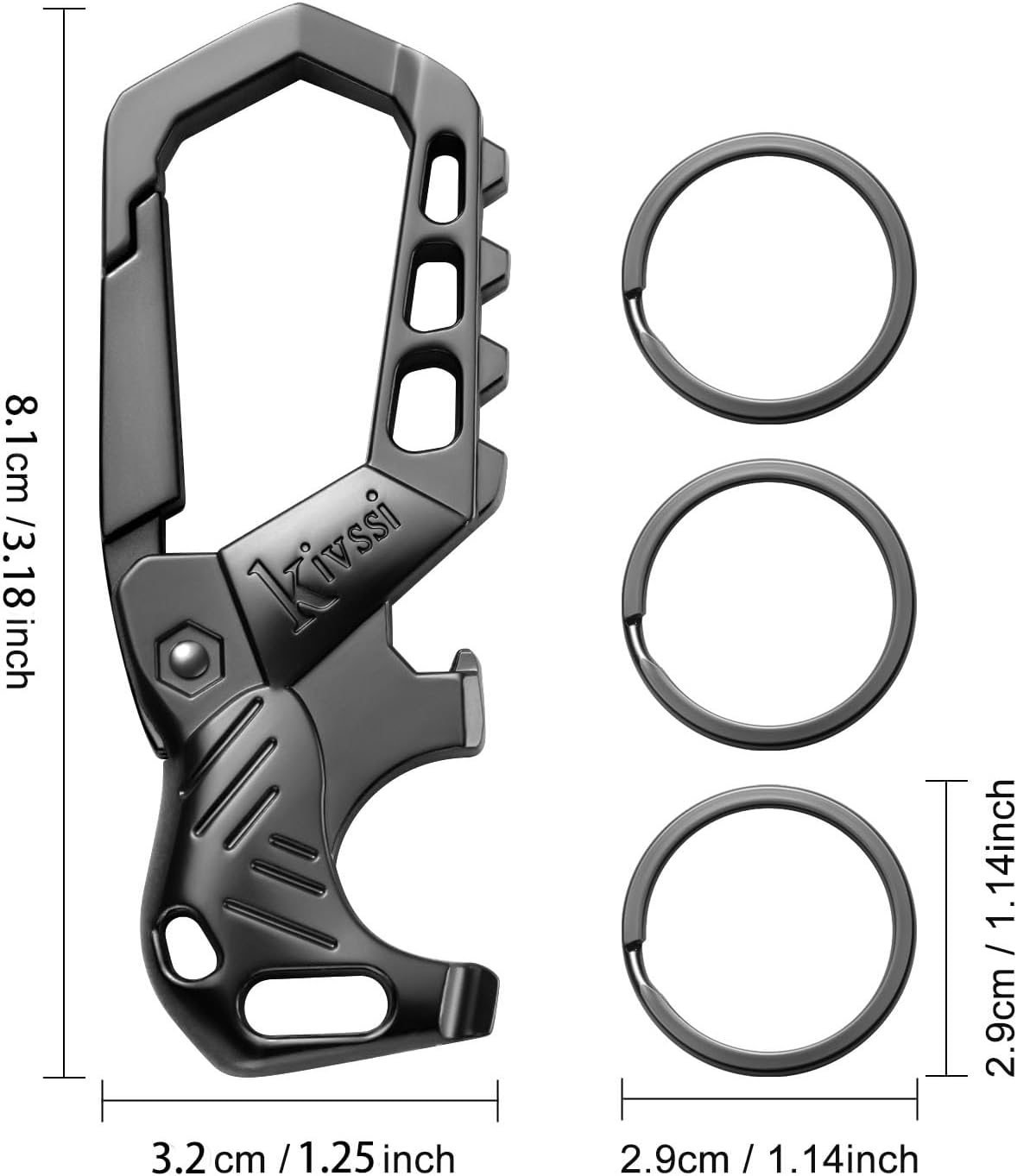 Detalle 2 de Kivssi Heavy Duty Carabiner 55 g ๐
