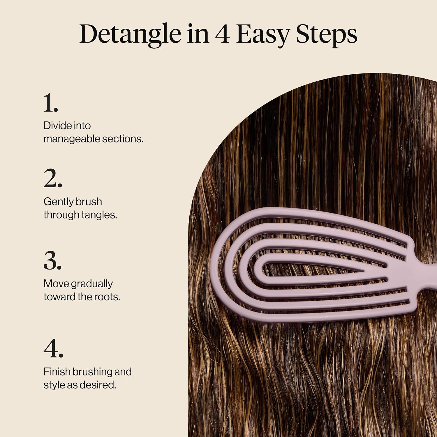 Thumbnail 6 de Kitsch Detangler Brush Flexible Frame for Curly Hair