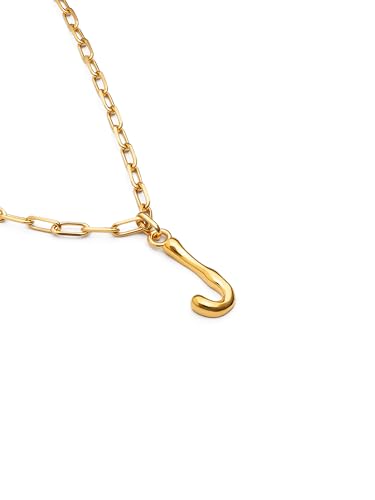 Detalle de SINGULARU Collar Mujer Personalizado Chic Letter XL en Acero bañado en Oro