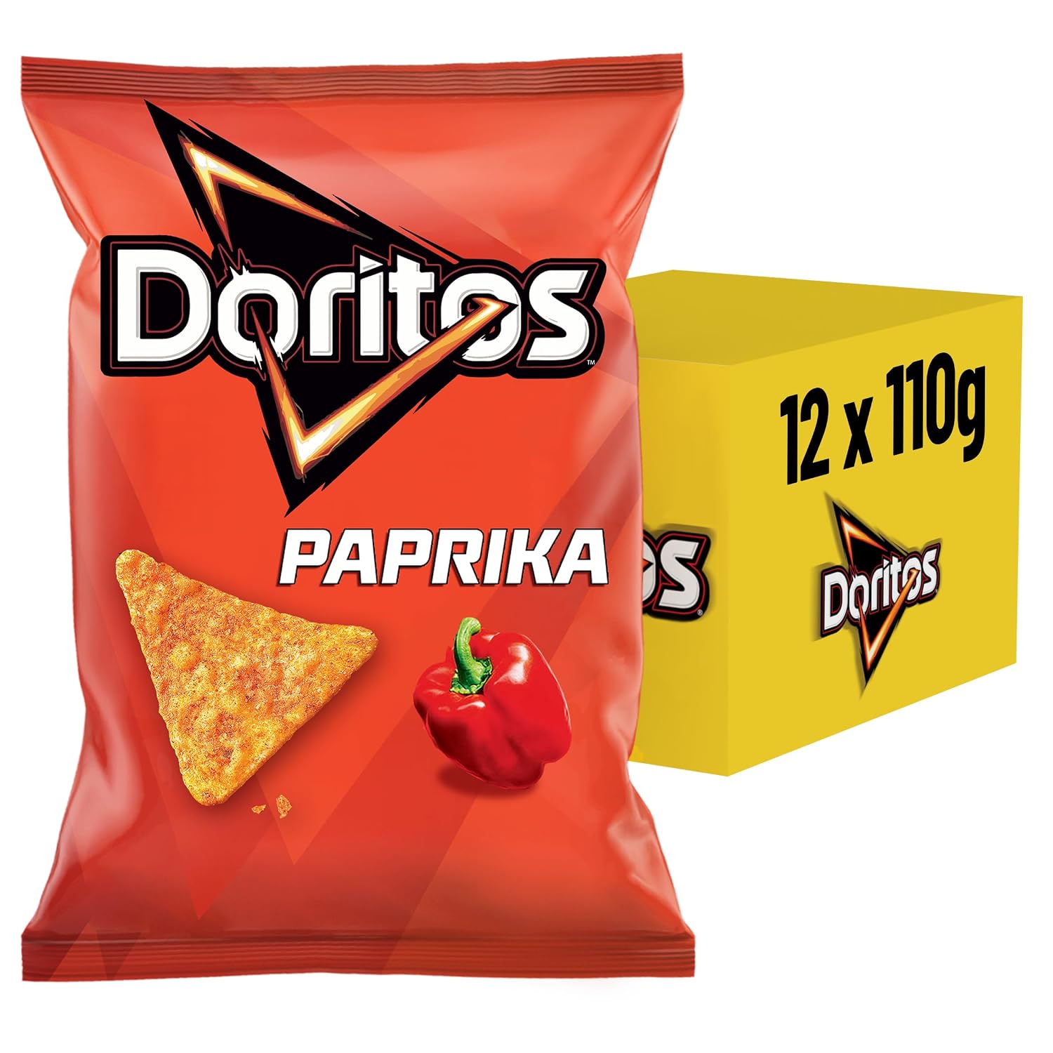 Detalle 2 de Doritos Paprika 110 g Packung 🍿
