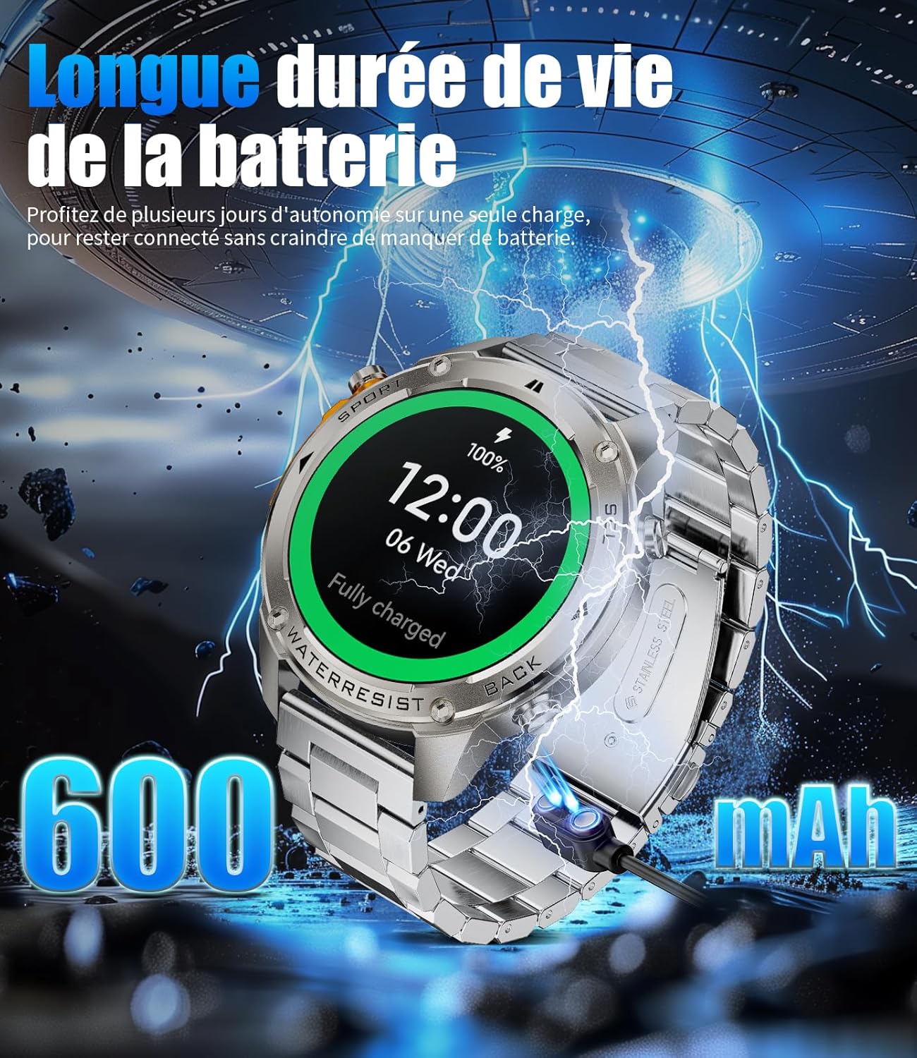 Thumbnail 6 de LIGE GPS Montre Connectée 1,43"