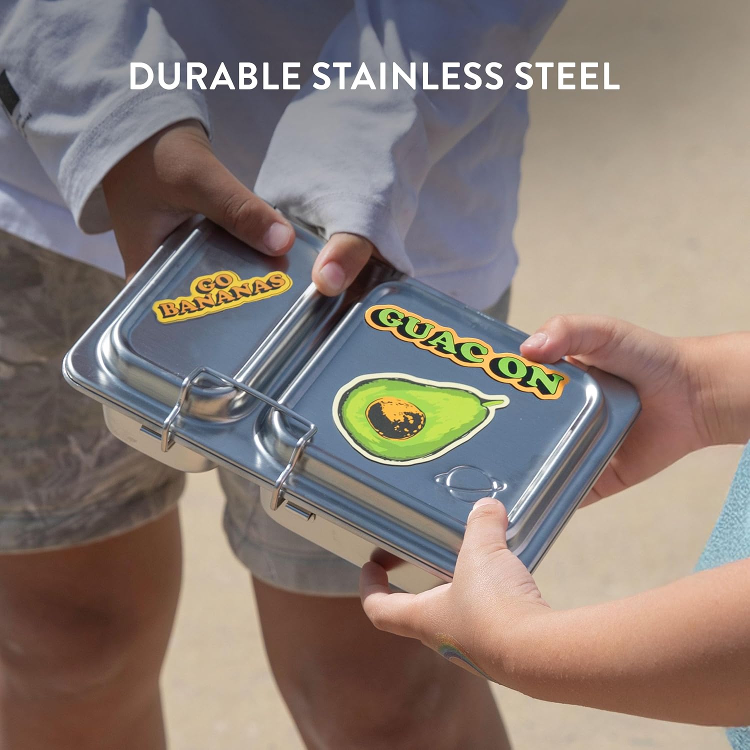 Thumbnail 6 de PlanetBox Recycled Shuttle Replacement Lunch Box (Stainless Steel, Brushed) for Kids and Adults