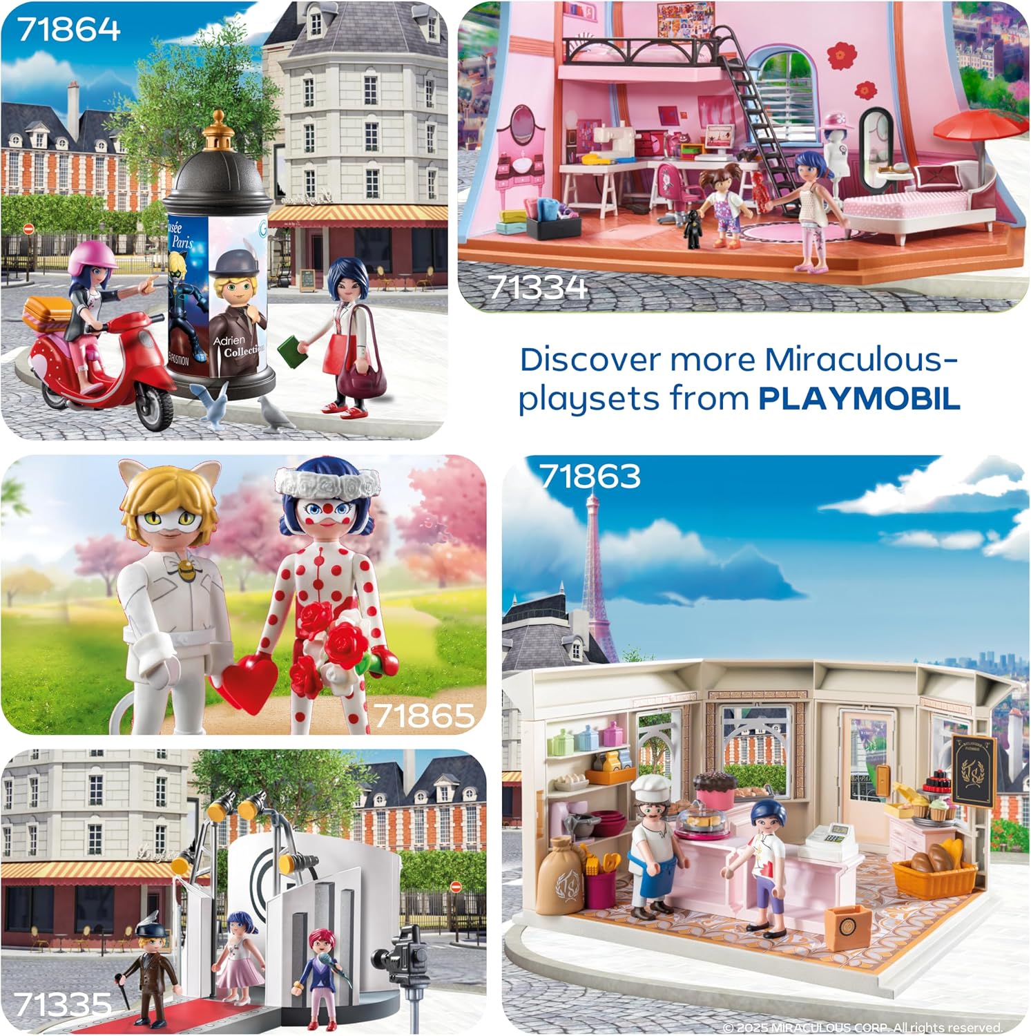 Thumbnail 4 de PLAYMOBIL Miraculous: Coccinelle e matrimonio di Cat Noir – Set 71865, per bambini dai 4 anni