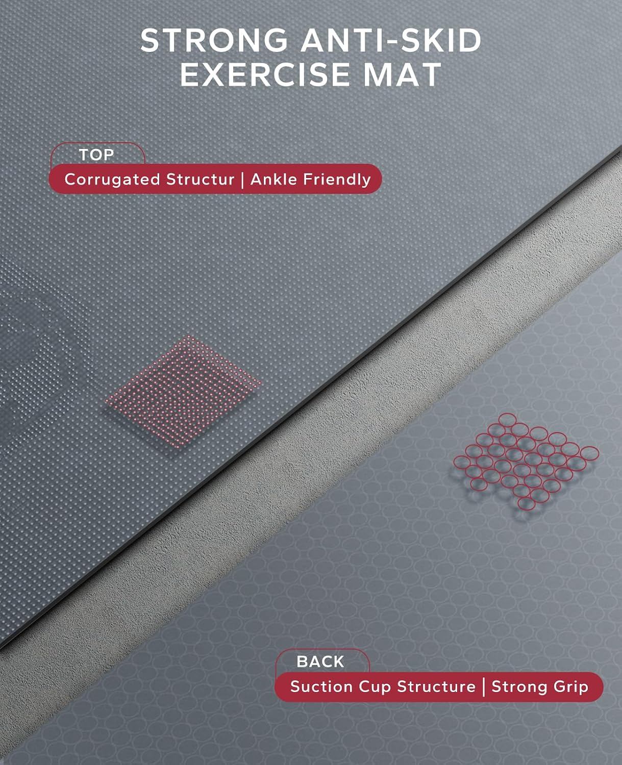 Detalle de HAPBEAR Large Exercise Mat 8 mm