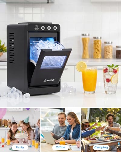 Thumbnail 6 de WELLENT Ice Maker Countertop: Compact, Portable Bullet Ice Maker with Self-Cleaning