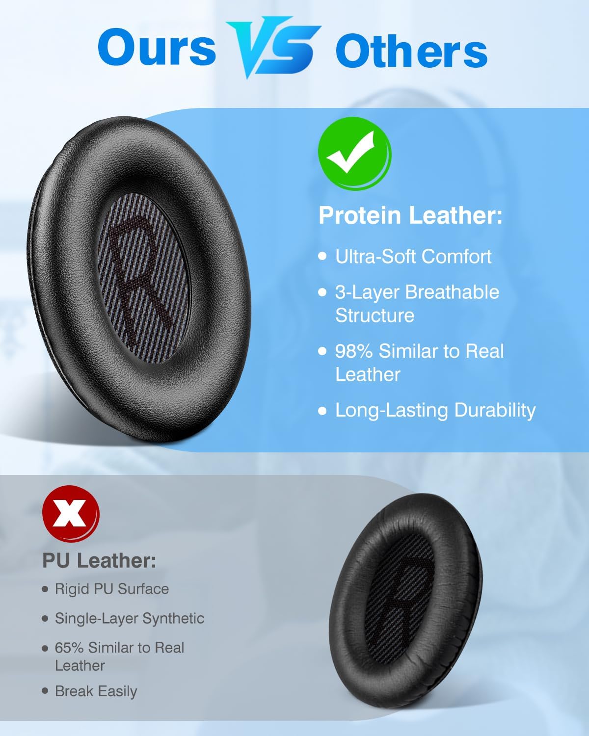 Detalle 2 de Link Dream Ear Pads for Bose QC35