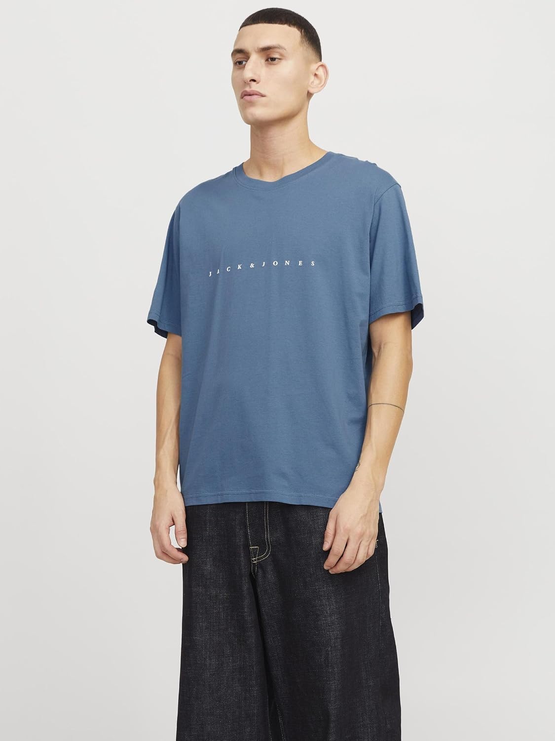 Detalle de Jack & Jones T-Shirt Logo Col Rond – confort et liberté de mouvement