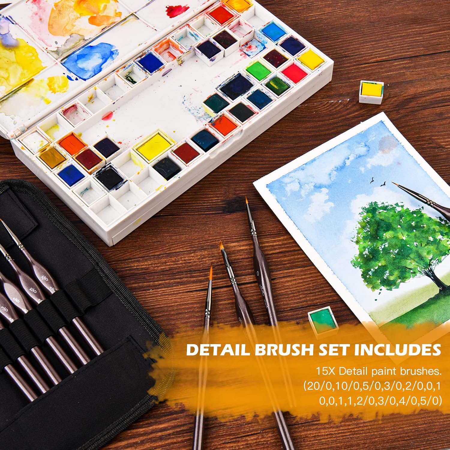 Thumbnail 3 de Miniatur-Pinsel 15-teilig Detailpinsel 🎨