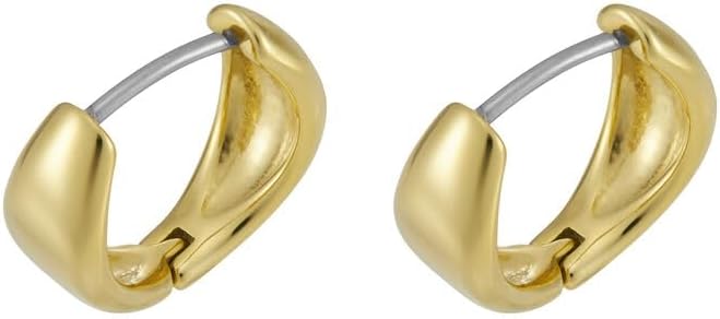 Thumbnail 3 de Fossil Damen Ohrringe aus goldfarbenem Edelstahl mit Ringverschluss – klassisch, zeitlos, knitterfrei