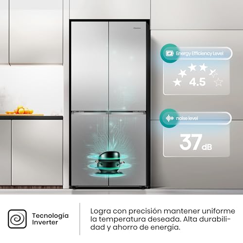 Thumbnail 7 de Hisense RQ5P470SEIE: Frigorífico Americano Cuatro Puertas con Conectividad WiFi y 483 L