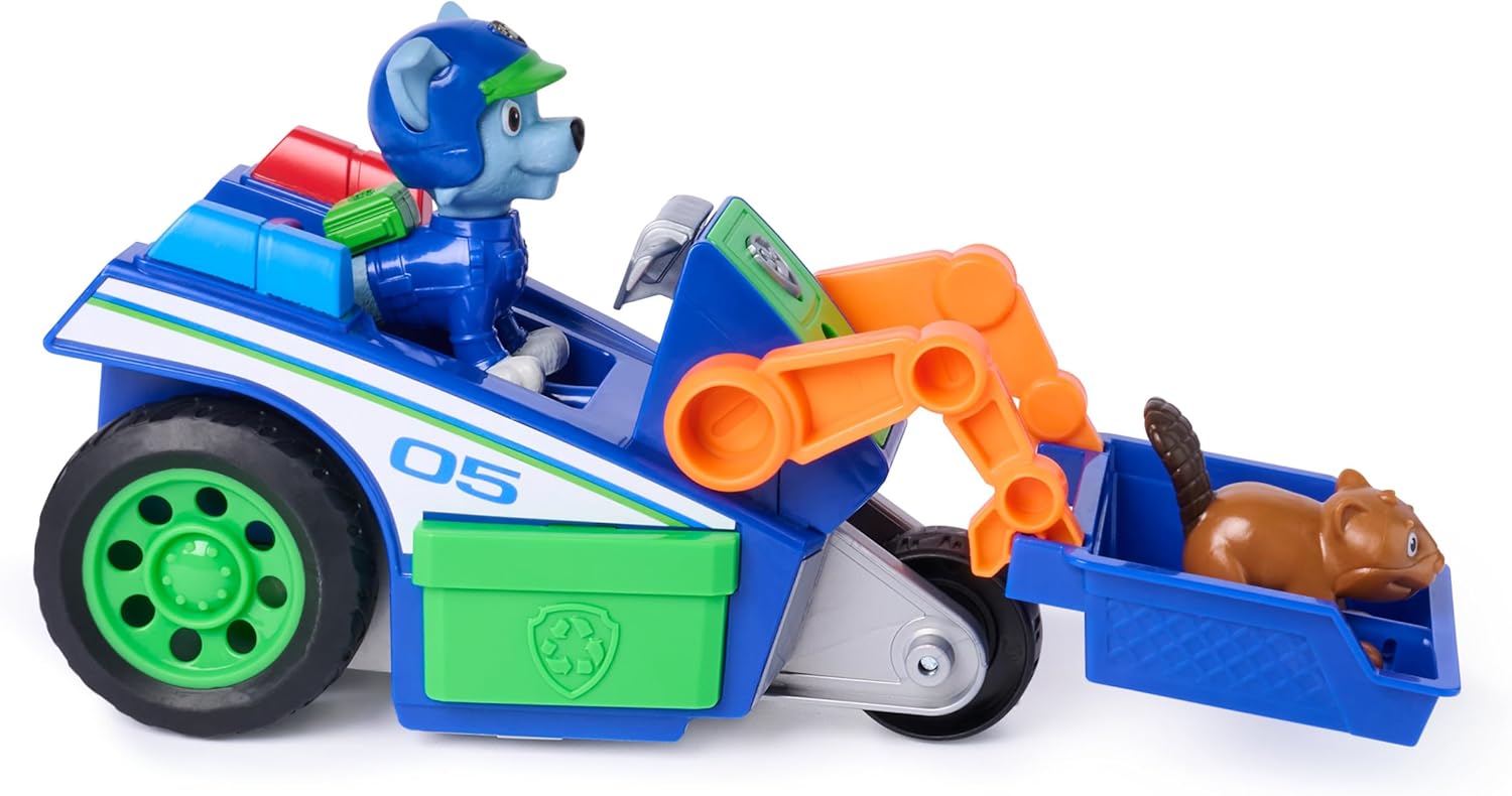 Thumbnail 5 de Paw Patrol: Veicolo di salvataggio Rocky con 2 personaggi – 15,2 cm, retroricarica