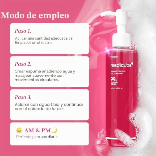 Detalle de Medicube PDRN Jelly to Foam Cleanser: limpieza suave con pH bajo y hidratación