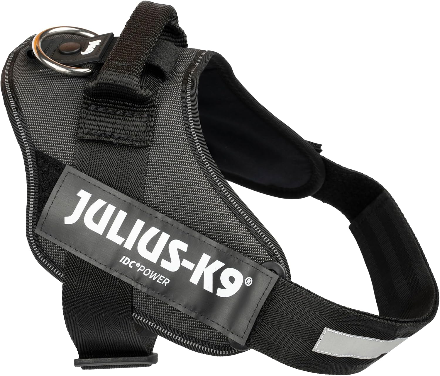 Detalle de Harnais IDC Power – Taille 2/XL, Noir-Gris (2TON) pour chiens 28–40 kg