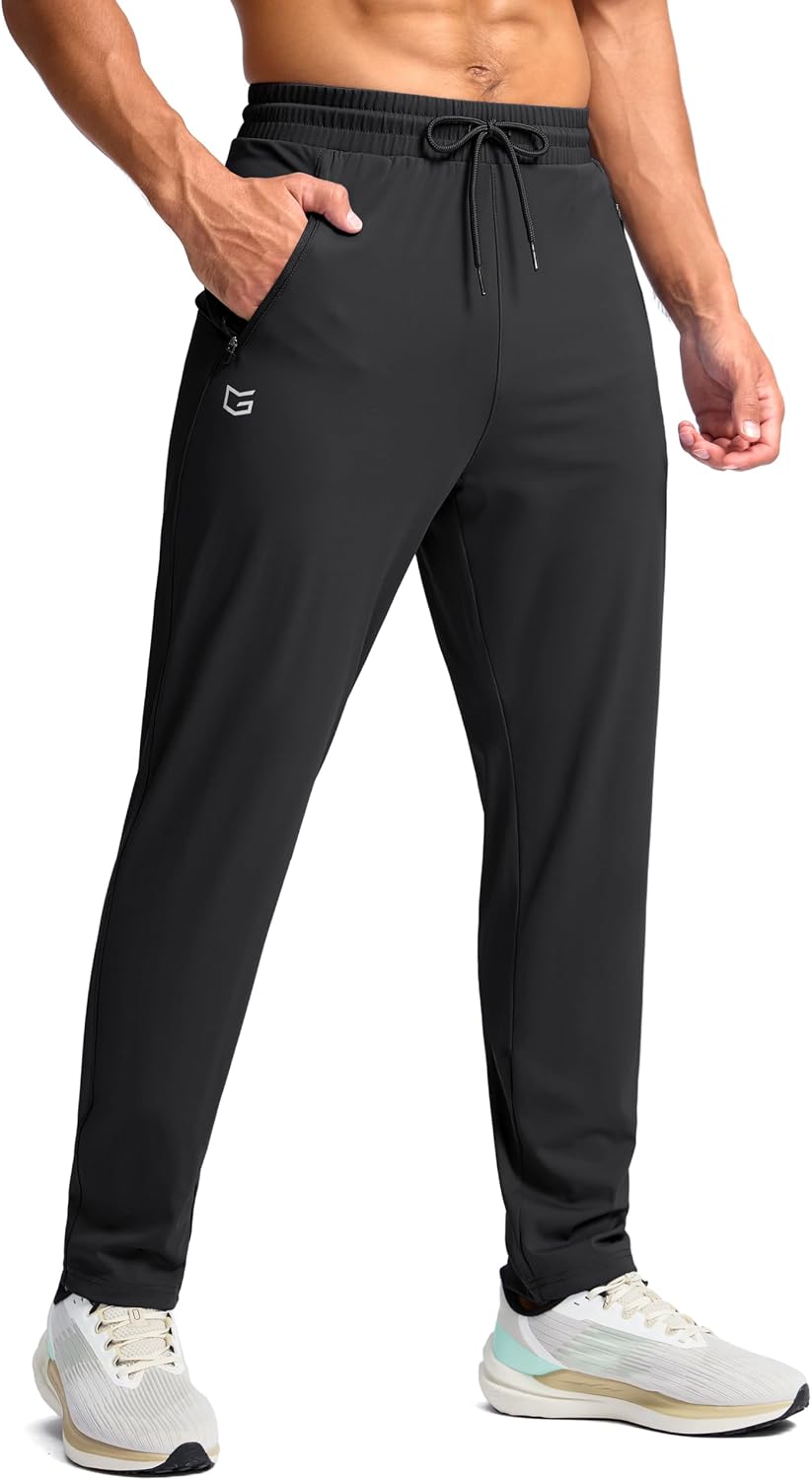Detalle de G Gradual Men's Tall Sweatpants, 4 Inseams, Zipper Pockets