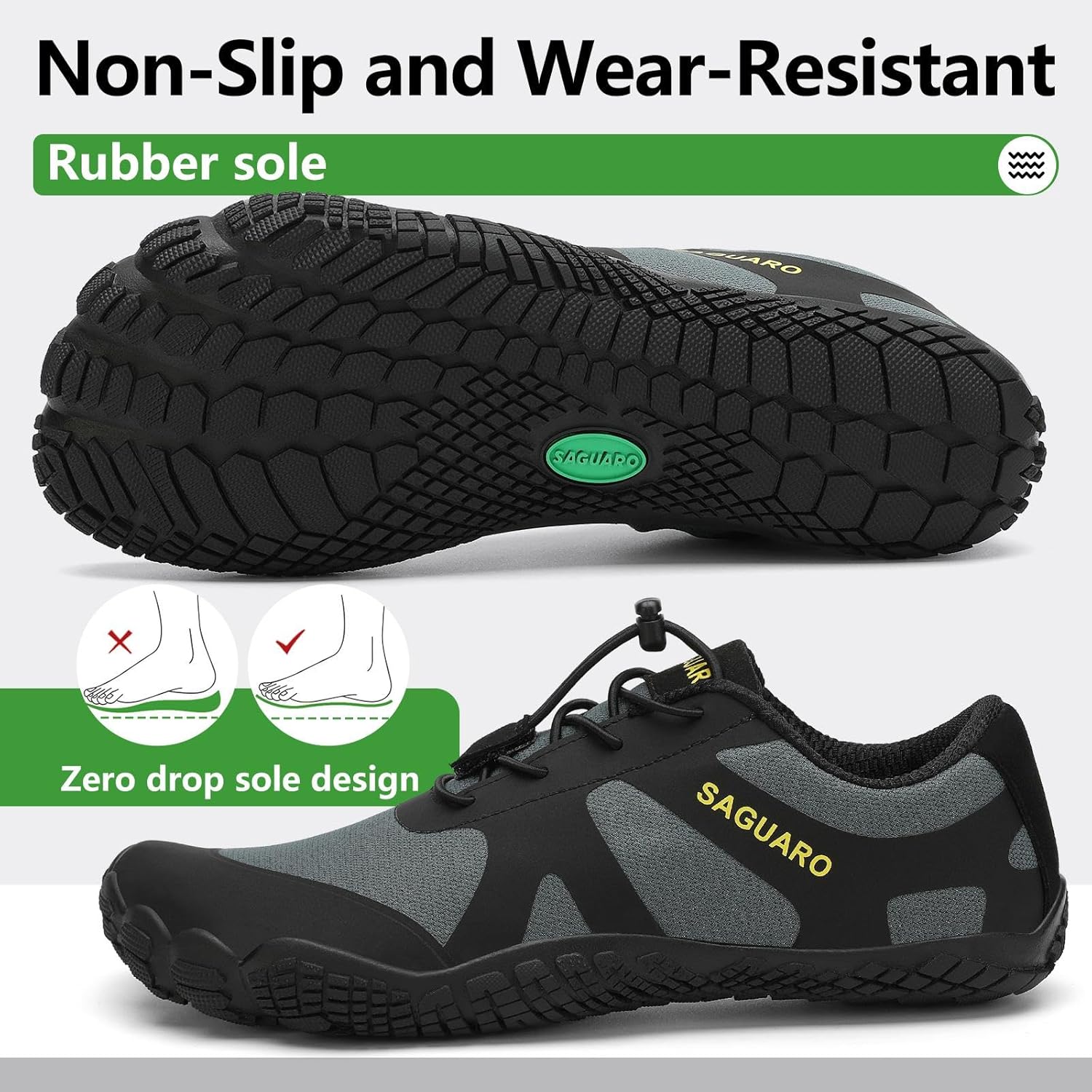 Thumbnail 4 de SAGUARO Unisex Barfußschuhe – Minimalistische Fitness- und Outdoor-Schuhe für Damen und Herren (Gr.36–48)