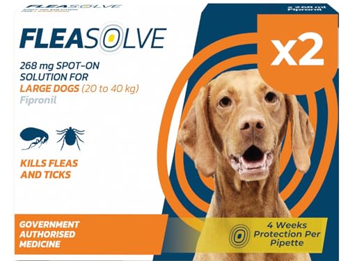 Detalle de Dog Flea Treatment Large Dog x 2 – Spot-on Flea & Tick Treatment for 20–40 kg