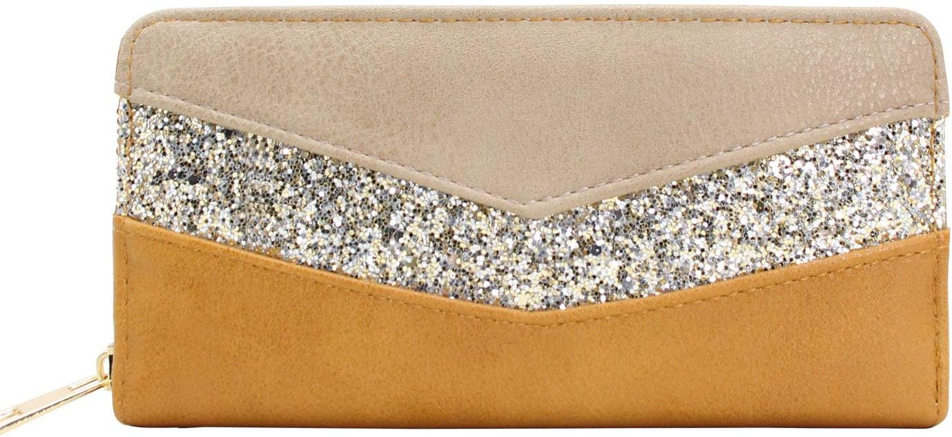 Thumbnail 6 de CRAZYCHIC Portafoglio Paillettes Strisce 23 cm
