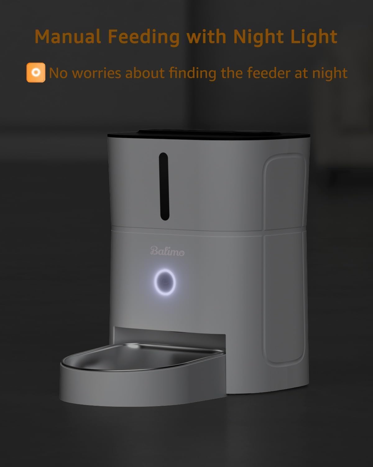 Thumbnail 6 de Balimo Futterautomat Katze 3L – WiFi-Futterspender mit App-Steuerung, 1–10 Mahlzeiten/Tag