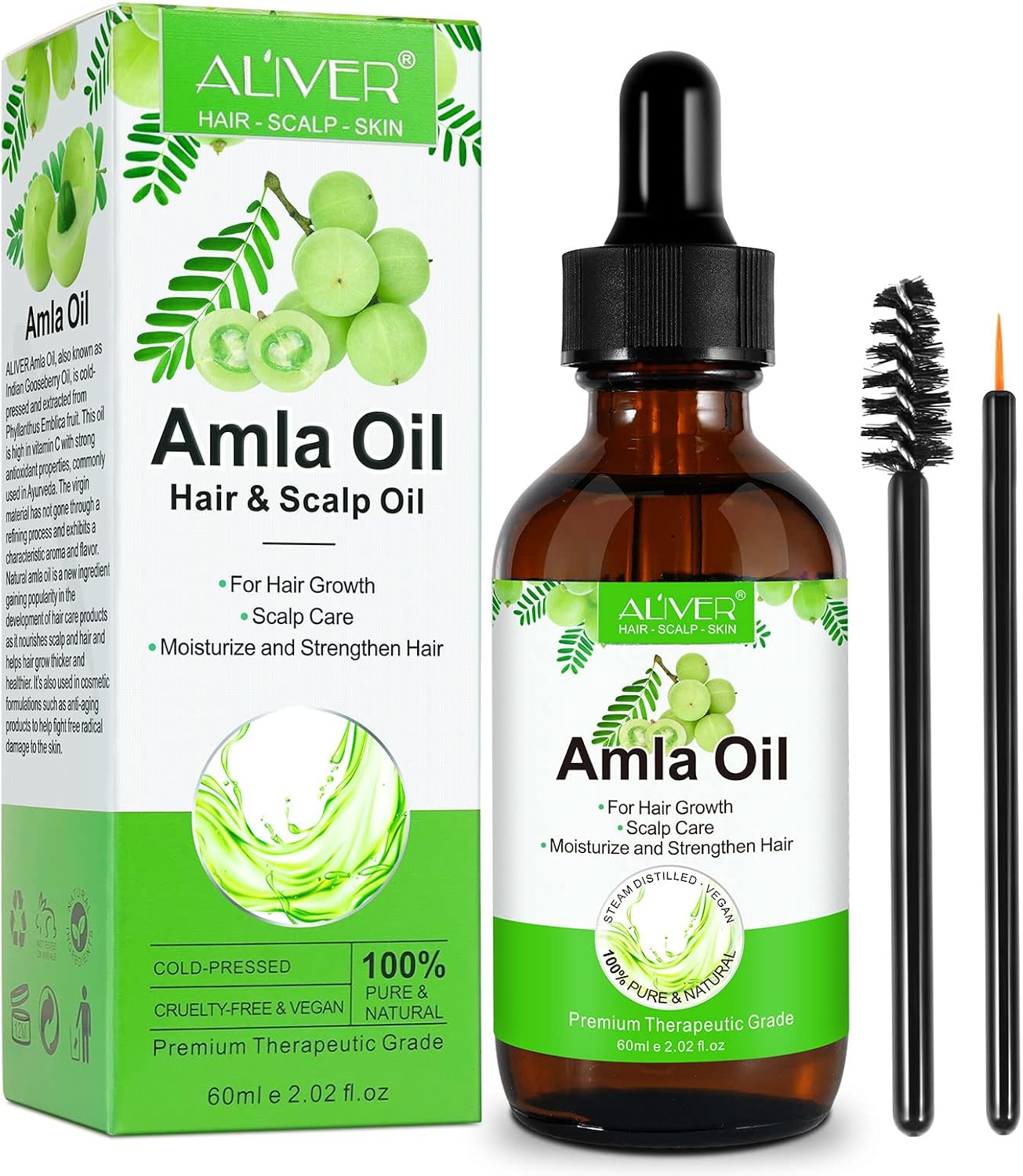 Detalle de Amla Olio per Capelli 60 ml — Rinforza le Radici