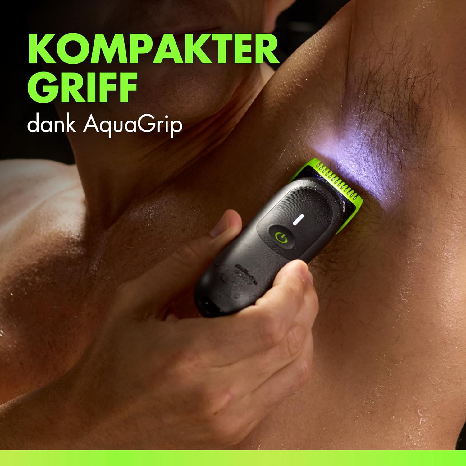 Detalle 2 de GilletteLabs i7 Body + Intimate Trimmer Herren – SkinFirst-Technologie, AquaGrip & LED-Licht