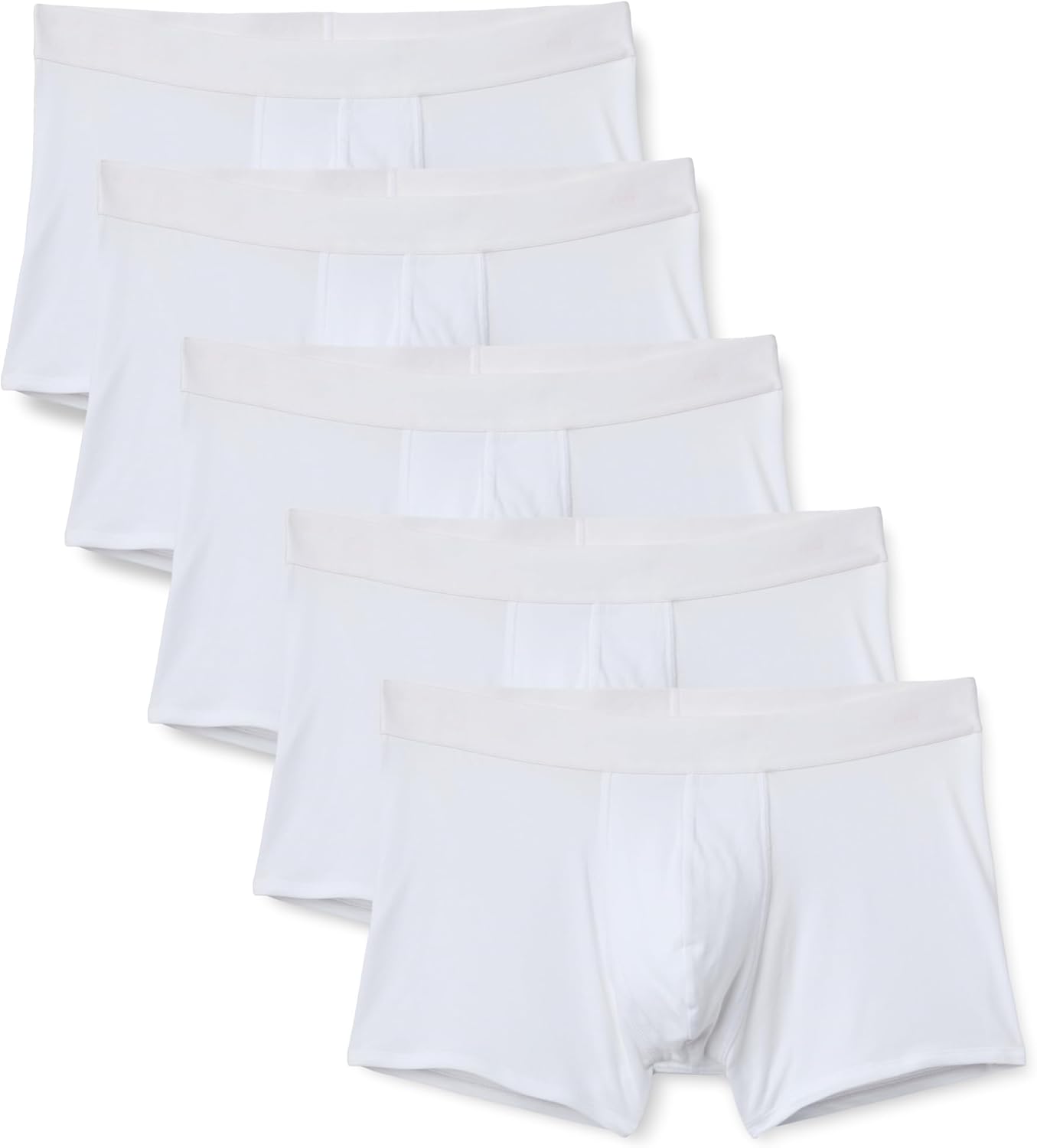 Detalle de Amazon Essentials Men's Cotton Jersey Boxer Shorts Underwear, Pack of 5