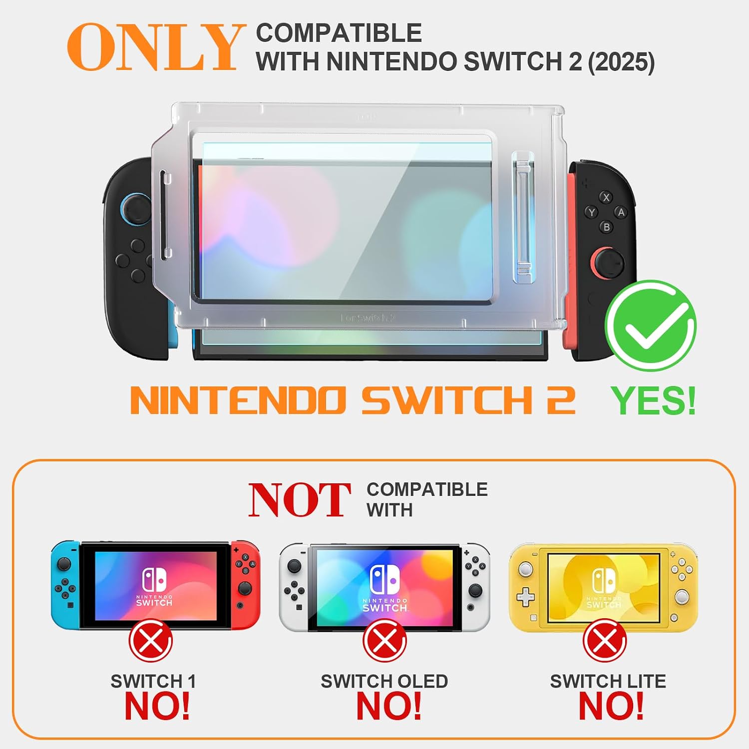 Detalle 2 de Teyomi Schutzglas Nintendo Switch 2 7,9 Zoll