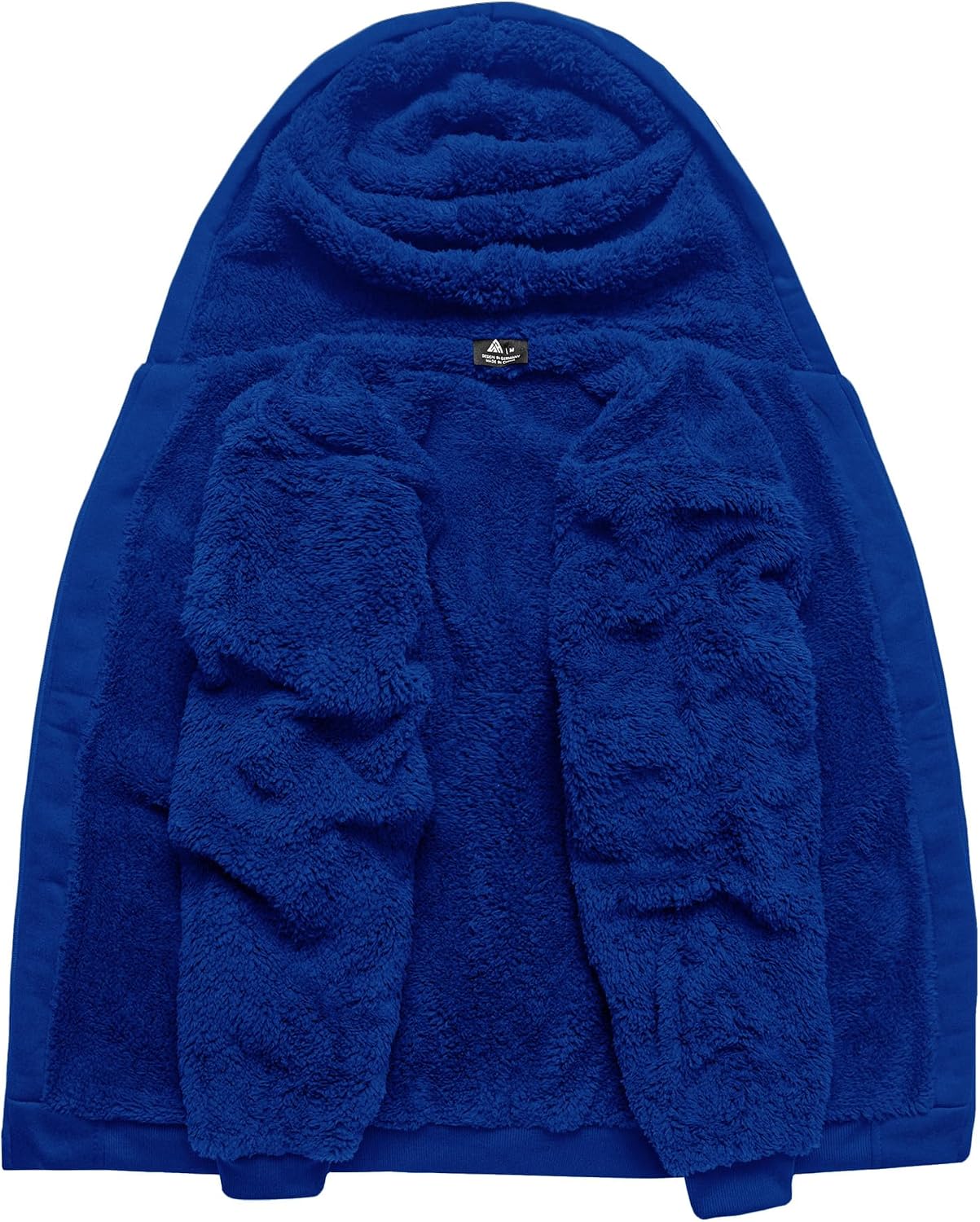 Detalle de SCODI Men's Zip-Up Hoodie, Sherpa-Lined
